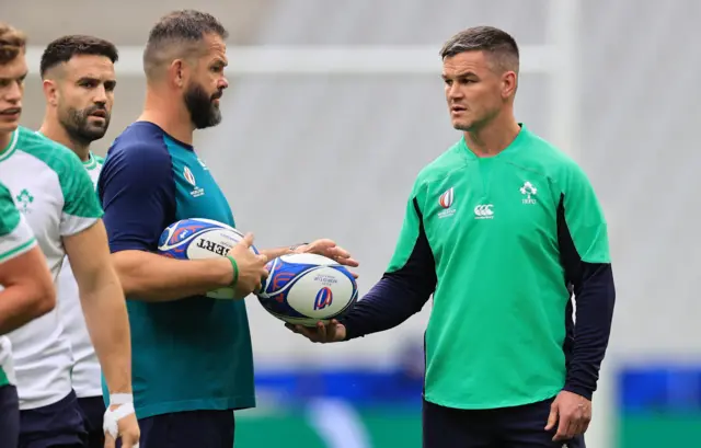 Johnny Sexton and Andy Farrell