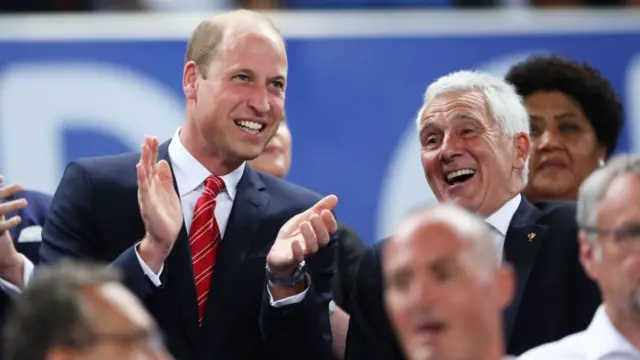 Prince William and Gareth Davies