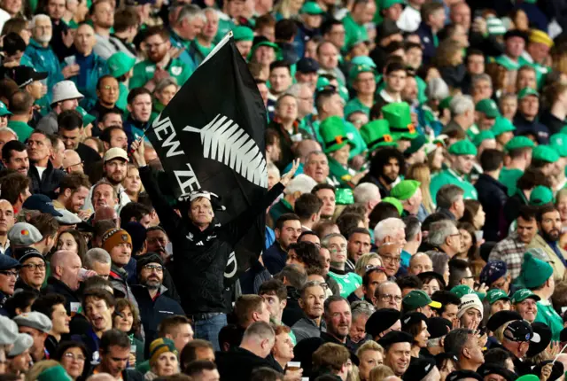 Fans in the stadium