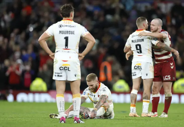 Catalans' Sam Tomkins looks dejected after defeat in the Grand Final