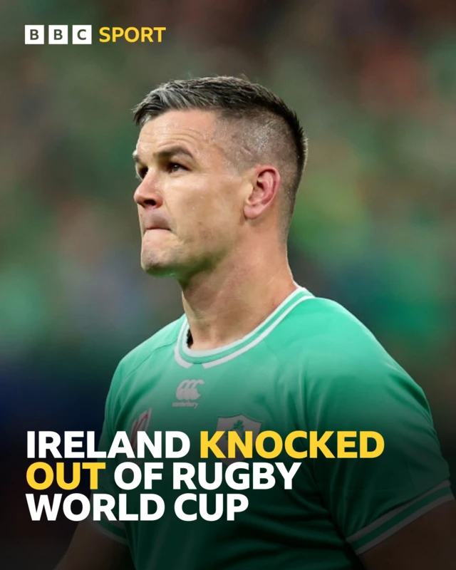 Ireland knocked out