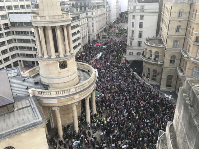 The rally in London