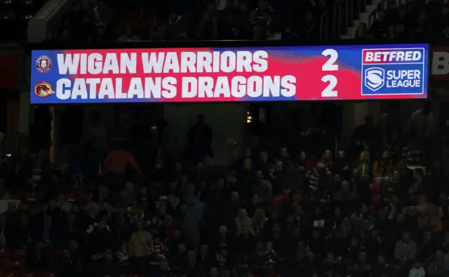 Scoreboard at Old Trafford