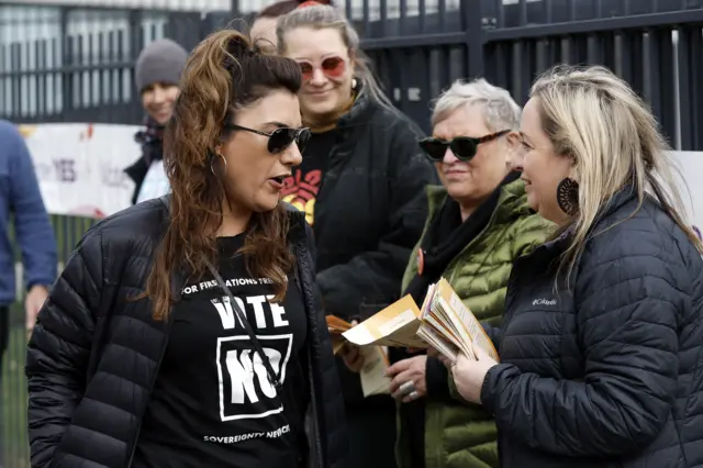 Lidia Thorpe casts her vote in Melbourne