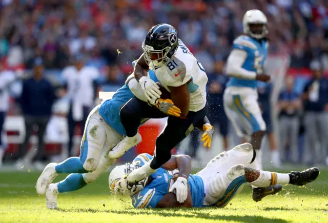 Tennessee Titans v Los Angeles Chargers at Wembley in 2018