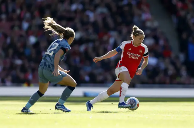 Simone Magill and Arsenal’s Kim Little