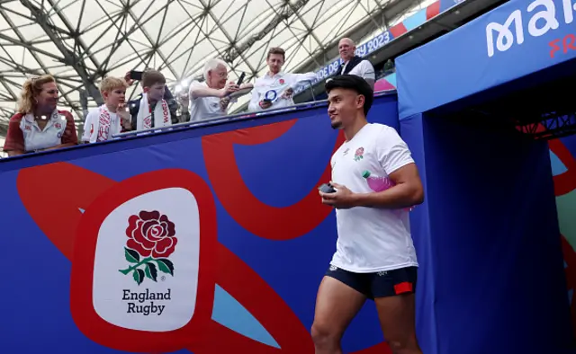 Marcus Smith walks out of the tunnel