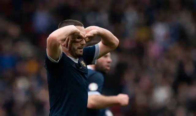 John McGinn celebrates