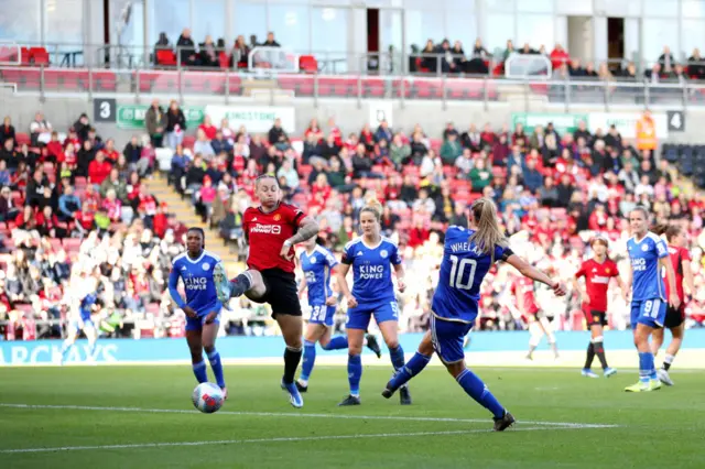 Aileen Whelan scores the team's first goal