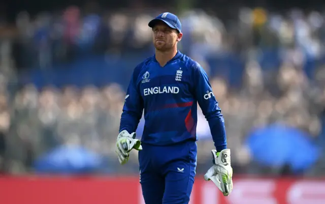 Jos Buttler looks on