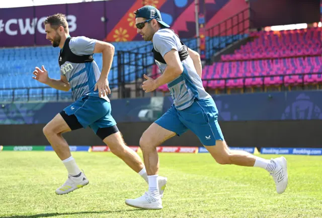 Chris Woakes and Mark Wood