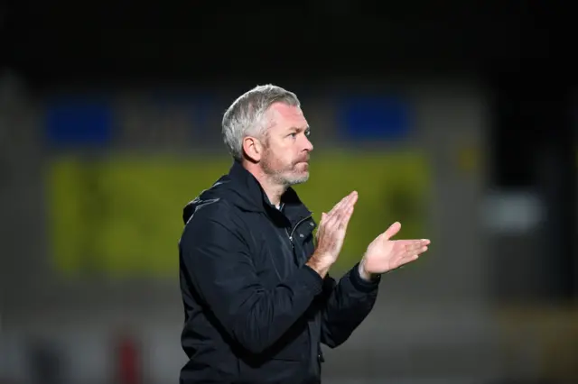 Leicester City Women Manager Willie Kirk claps