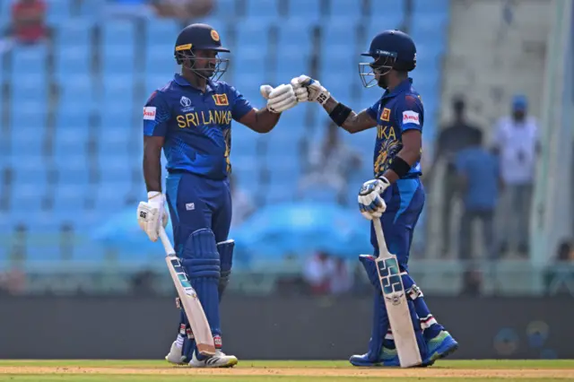 Pathum Nissanka and Kusal Perera punch gloves