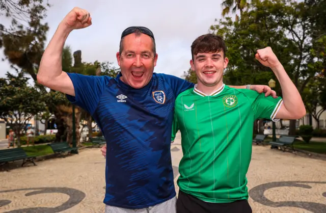 Republic of Ireland fans in Faro