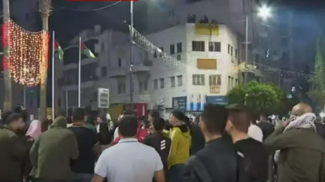 Protests in West Bank city of Ramallah