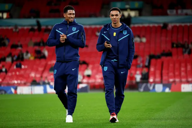 Jude bellingham and Trent Alexander Arnold