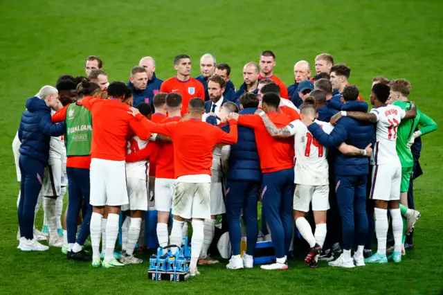 England squad after losing to Italy in the final of Euro 2020