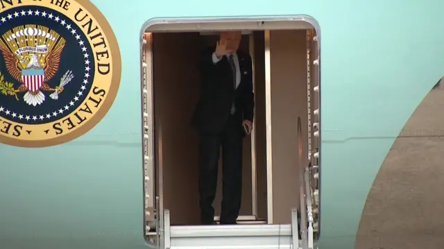 Joe Biden boards Air Force One