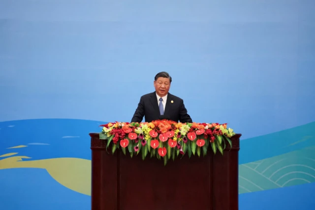 President Xi opens the summit with an address outlining the past decade of BRI projects, positioning it as a counterweight to western economic frameworks