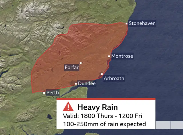 red weather warning