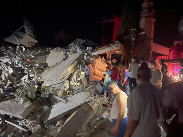 Damage to church in Gaza