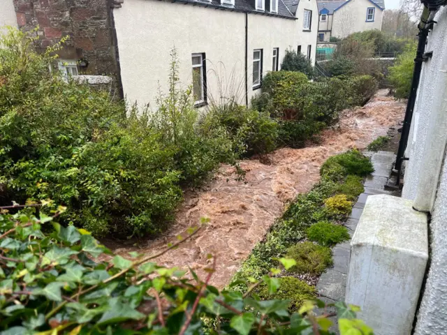 A small river next to Len Duncan's house