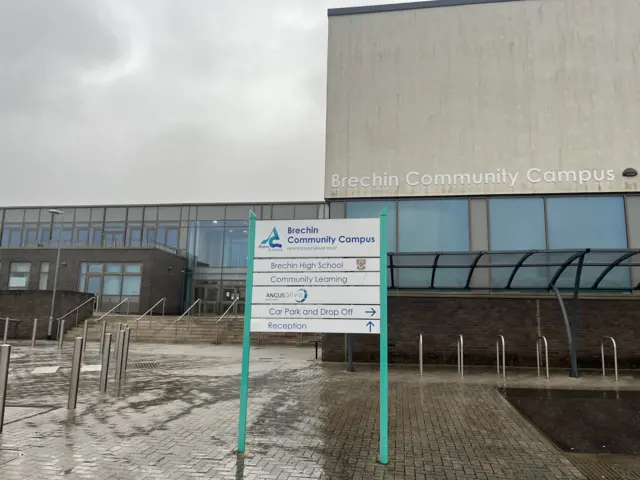 Sign outside of Brechin Community Campus