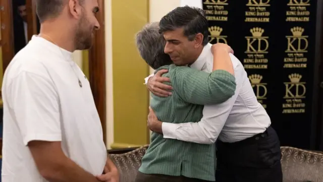 The Prime Minister Rishi Sunak meets families in Israel whose daughters and sisters were taken hostage.