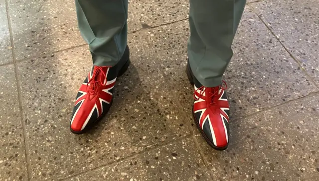 Dave Holland's Union Jack shoes