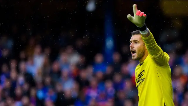 Rangers goalkeeper Jack Butland
