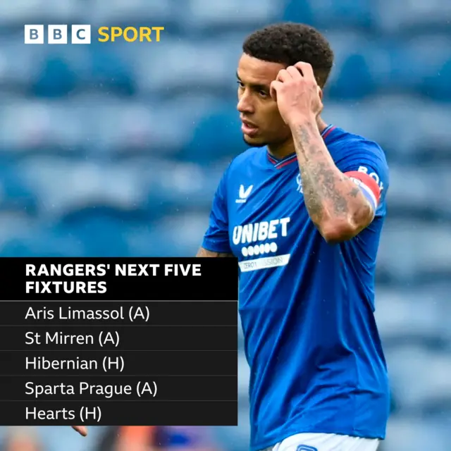 Rangers captain James Tavernier