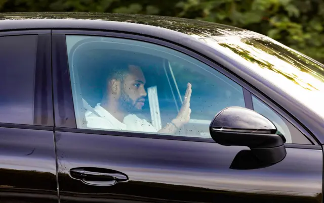 Danilo arrives at Rangers' training centre