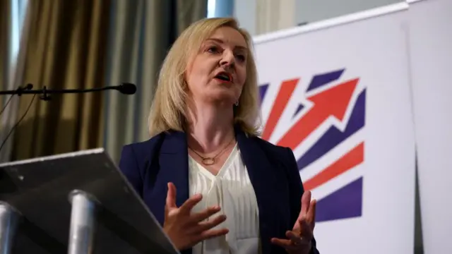 Liz Truss speaks at the Conservative Party conference