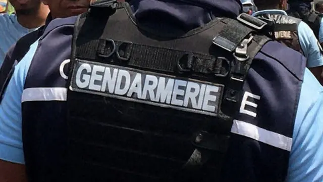 An anonymous photo of a security officer in Antananarivo on 2 October.