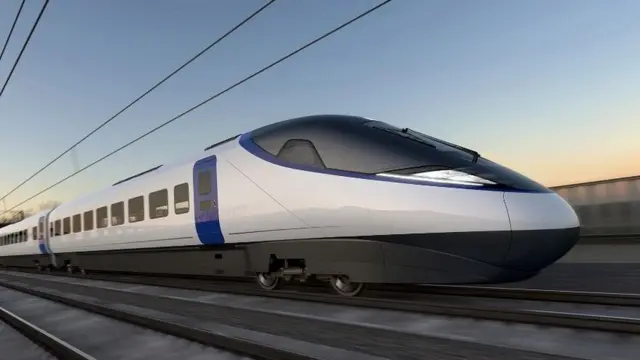 CGI image of an HS2 train