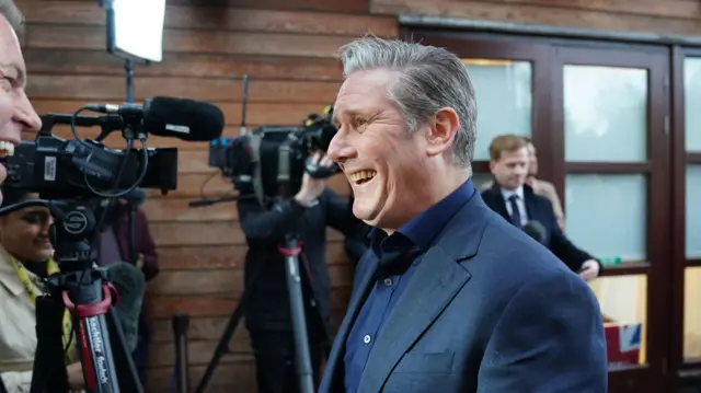 Labour leader Sir Keir Starmer speaks to the media at the Forest Centre in Marston Moretaine, Bedfordshire after newly elected Labour candidate Alistair Strathern won the Mid Bedfordshire by-election.