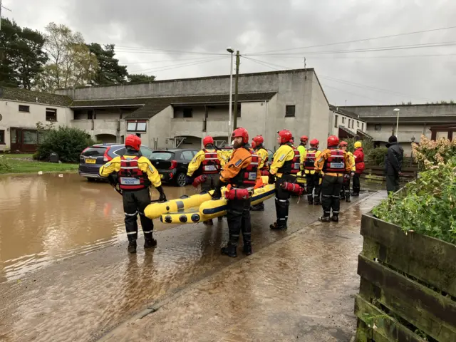 Coastguard rescue in Brechin