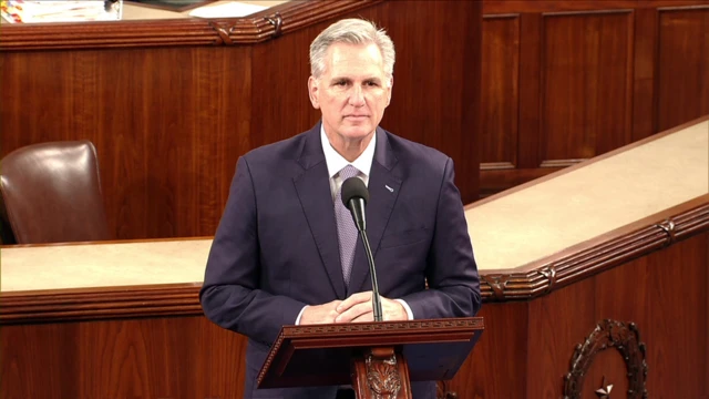 Kevin McCarthy speaking to legislators