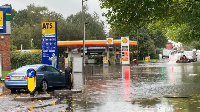 Flooding on Freemen Street, Stafford