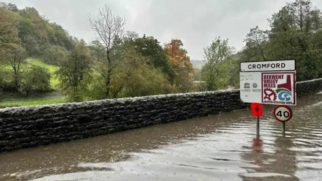 Flooding in Cromford