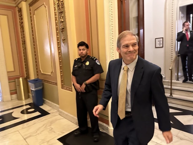 Jim Jordan leaves the House floor