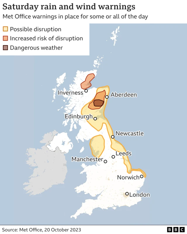 Saturday map