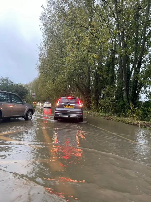 The current scene just off junction 46 of the A14, near Stowmarket, Suffolk.