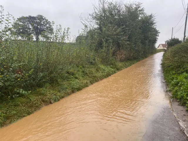 Flooding in Little Glemham