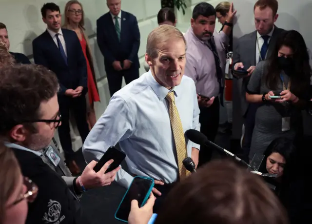 Jim Jordan speaks to reporters