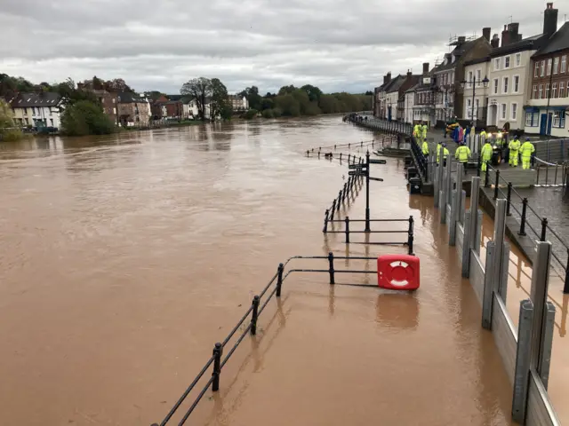 The river Severn in Bewdley, Worcestershire