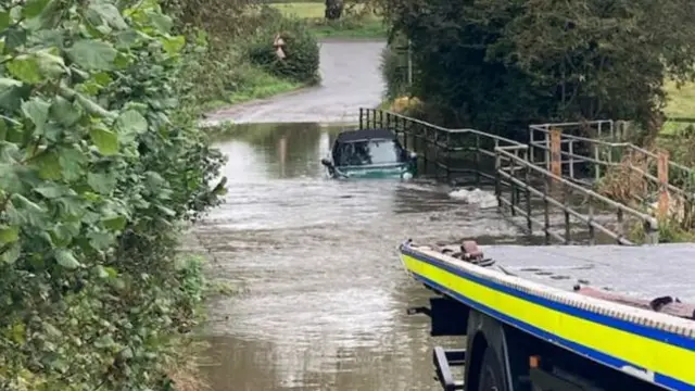 Car in Trescott ford, Wombourne