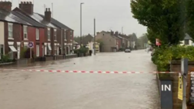 Flooding in Goyt Side, Chesterfield