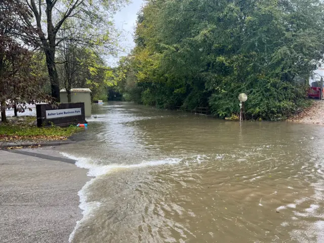 Flooding in Asher Lane, Ripley