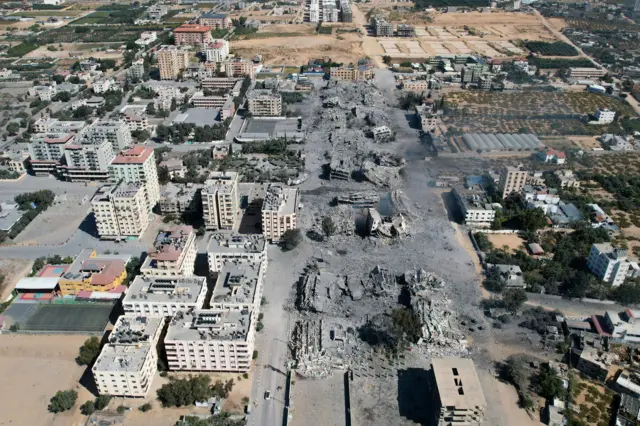 Satellite imagery from the north of Wadi Gaza